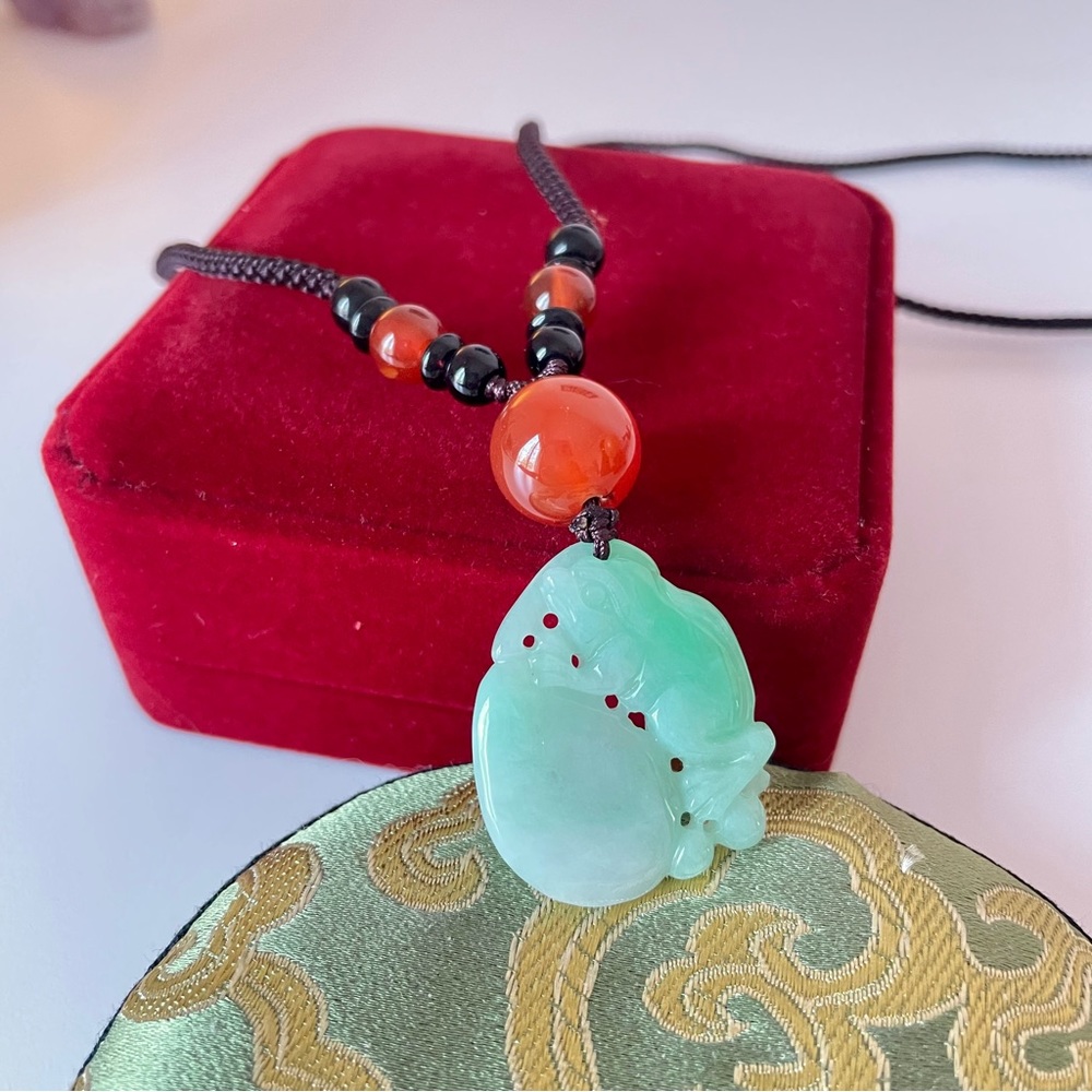 Certified Natural Burmese Jadeite Jade Pendant